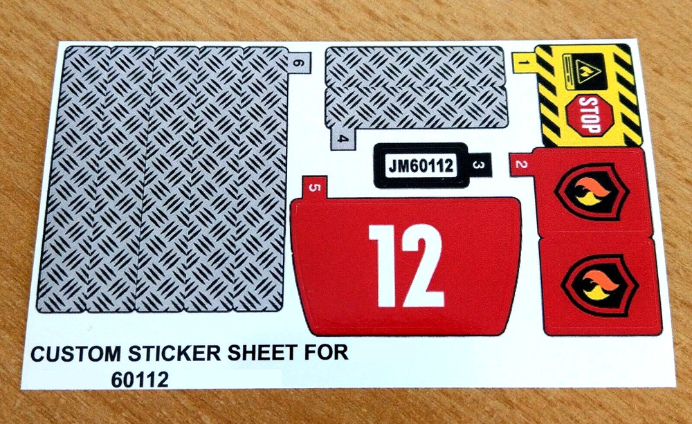 Custom Decal for 60112 Replacement Sticker 60112