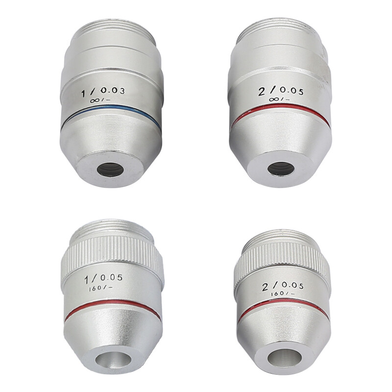 1PC 195 1X 2X RMS Achromatic Infinity Objective Lens for Biological Microscope