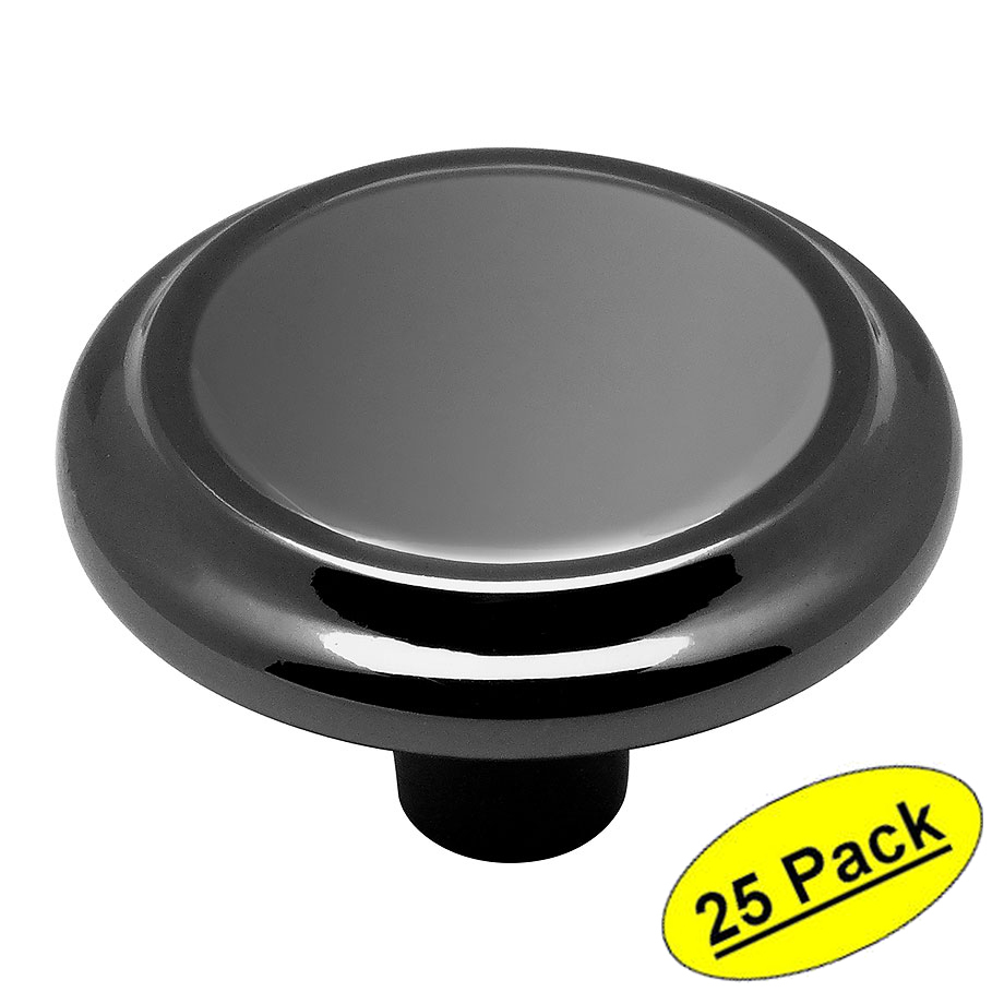 *25 Pack* Cosmas Cabinet Hardware Black Nickel Knobs #799BN
