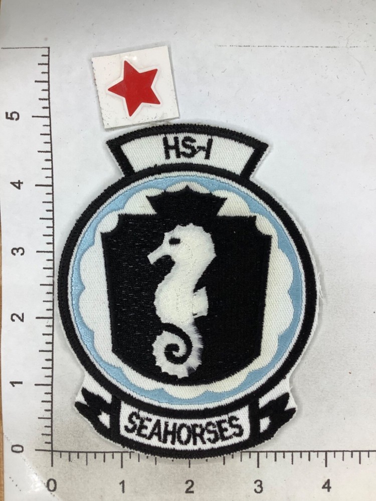 VINTAGE  US NAVY HS-2 SEAHORSES SQUADRON PATCH