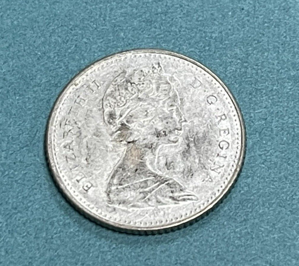 1968 Canada .10 Cent Dime with R.B. Wick Counterstamp