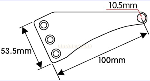 CNC 48mm Motorcycle Fork Tubes Headlight Mount Bracket Fork Ear Head Lamp Holder