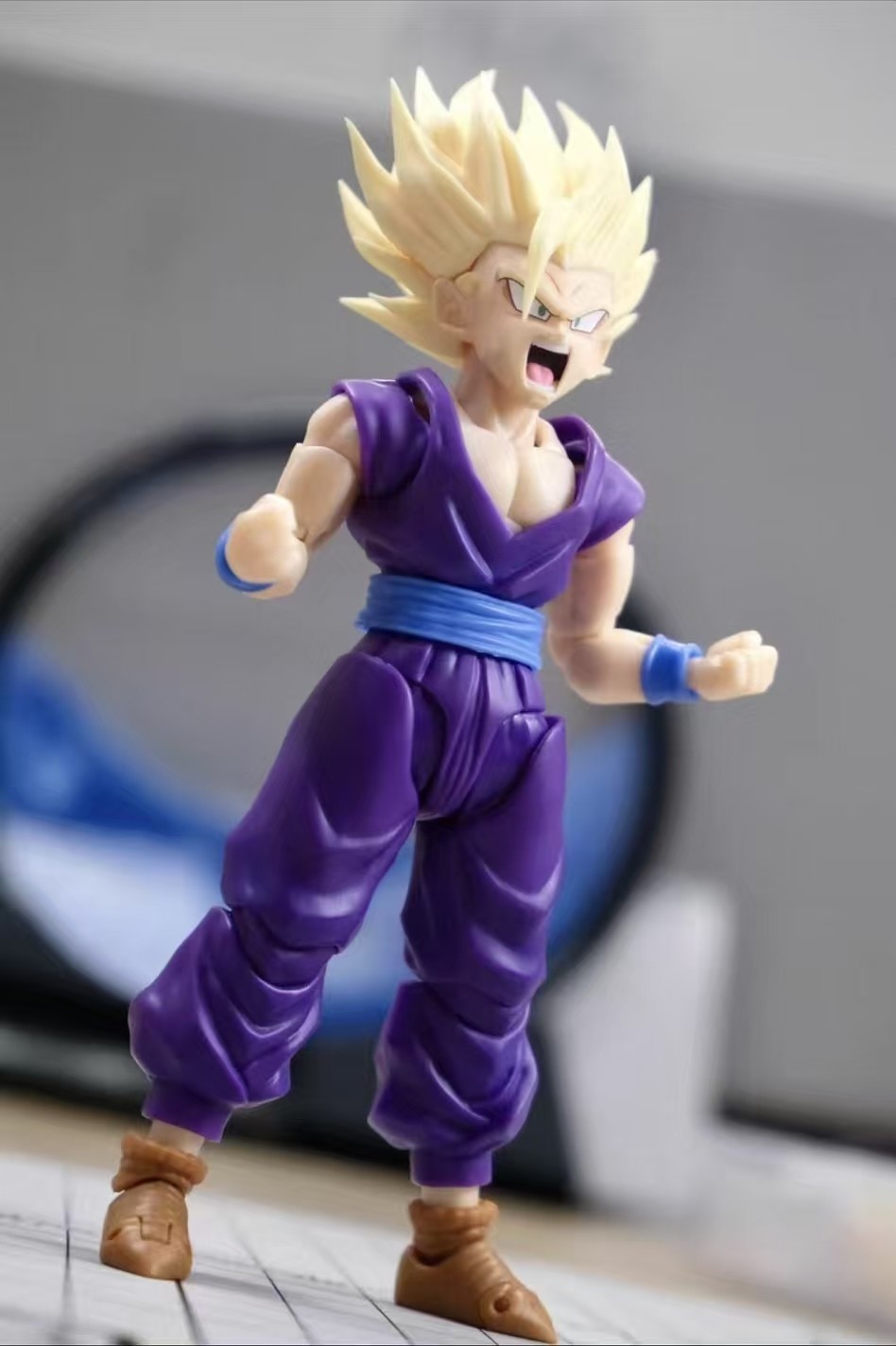 Air x HM Studio AH006 ssj2 Gohan 1/12 shf yellow Hair Head Sculpt Accessories