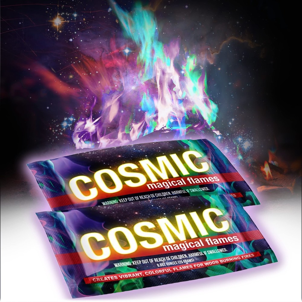 Magical Flames Fire Color Changing Packets Cosmic 25-pack, Multicolor