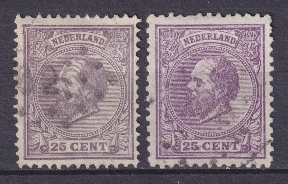 p1526/ Netherlands 25 Cent 1872 (nuancer)