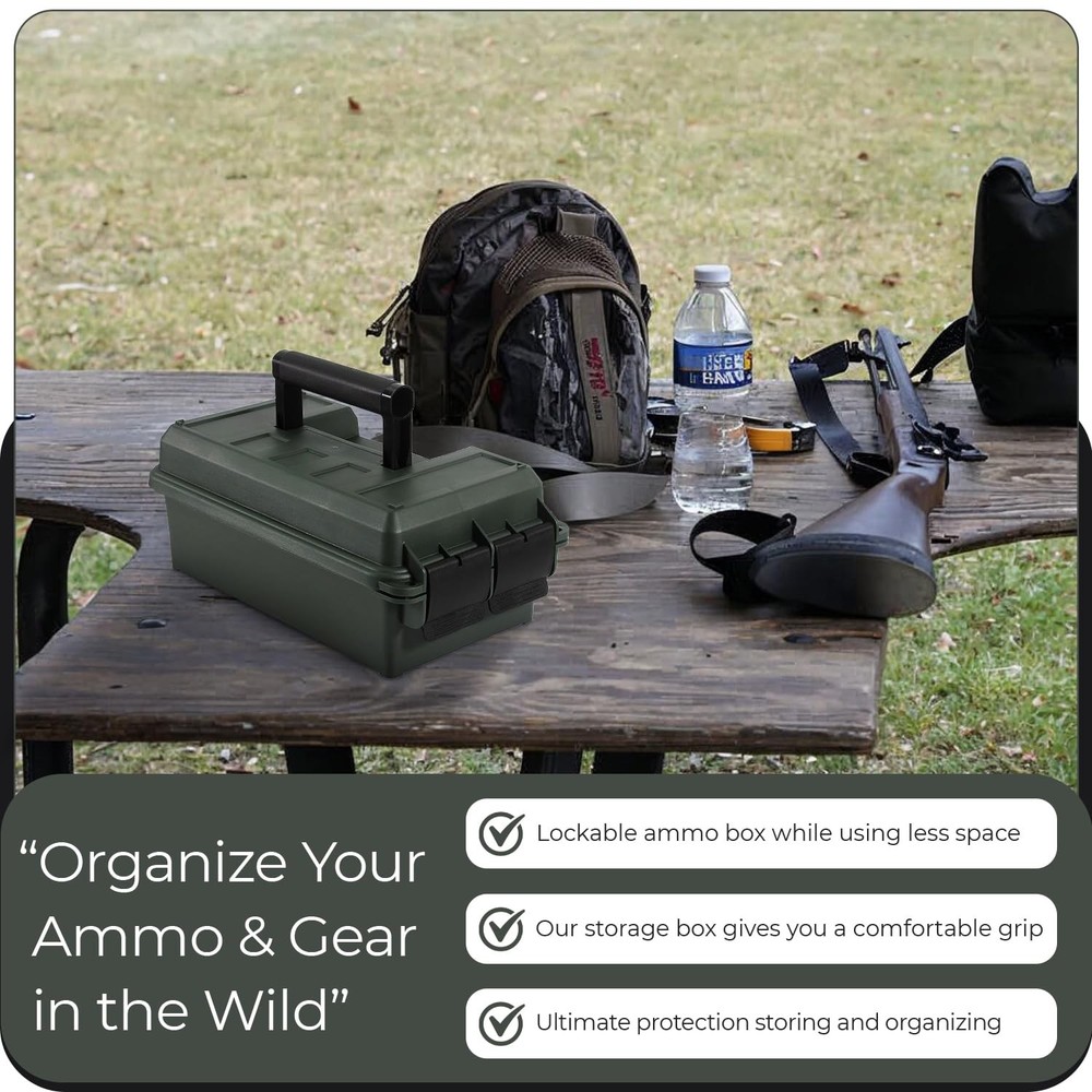 Prothens Lockable Ammo Storage Case for Ammo Cans | Military Waterproof Case ...