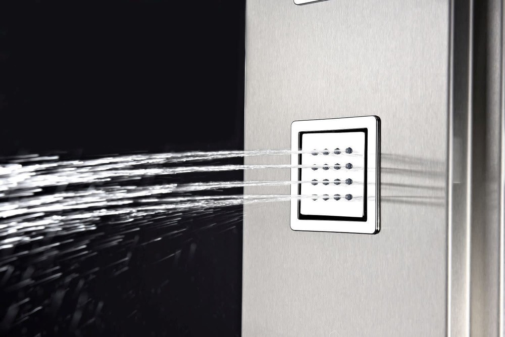 Anzzi SP-AZ035 Visor 60" Thermostatic Shower Panel - Silver
