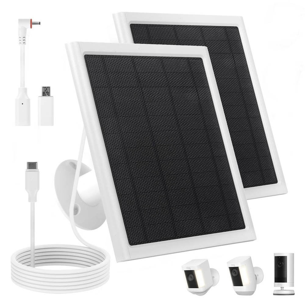 Ring Solar Panel,8W Ring Solar Charger Compatible with Stick Up Camera & Pro,...