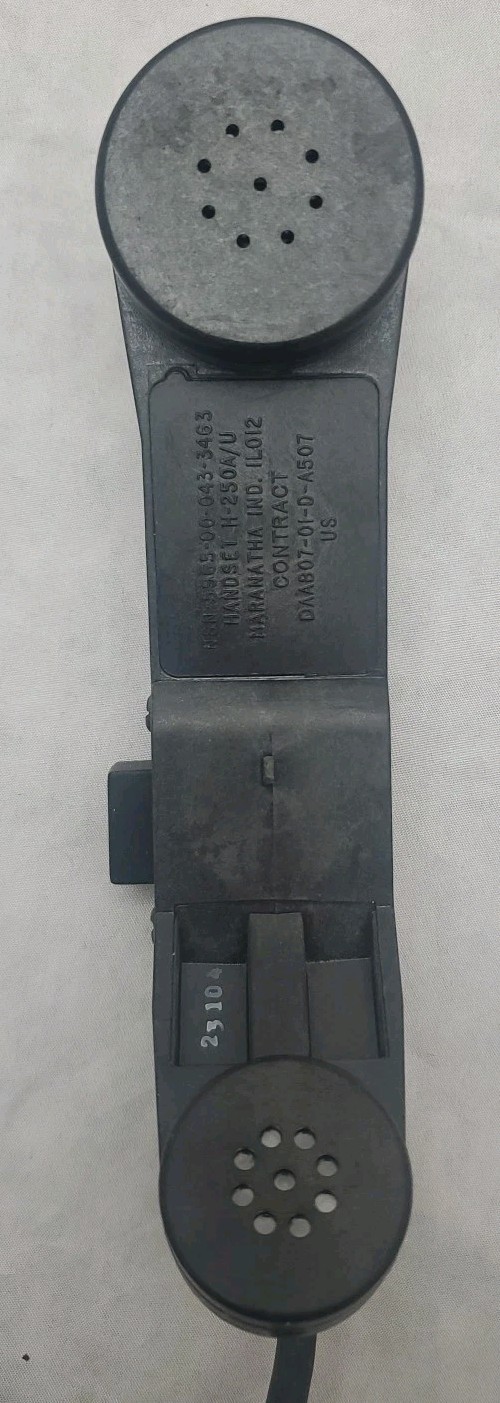 Military H-250 A/U Radio VRC PRC Field Radio Handset ~New