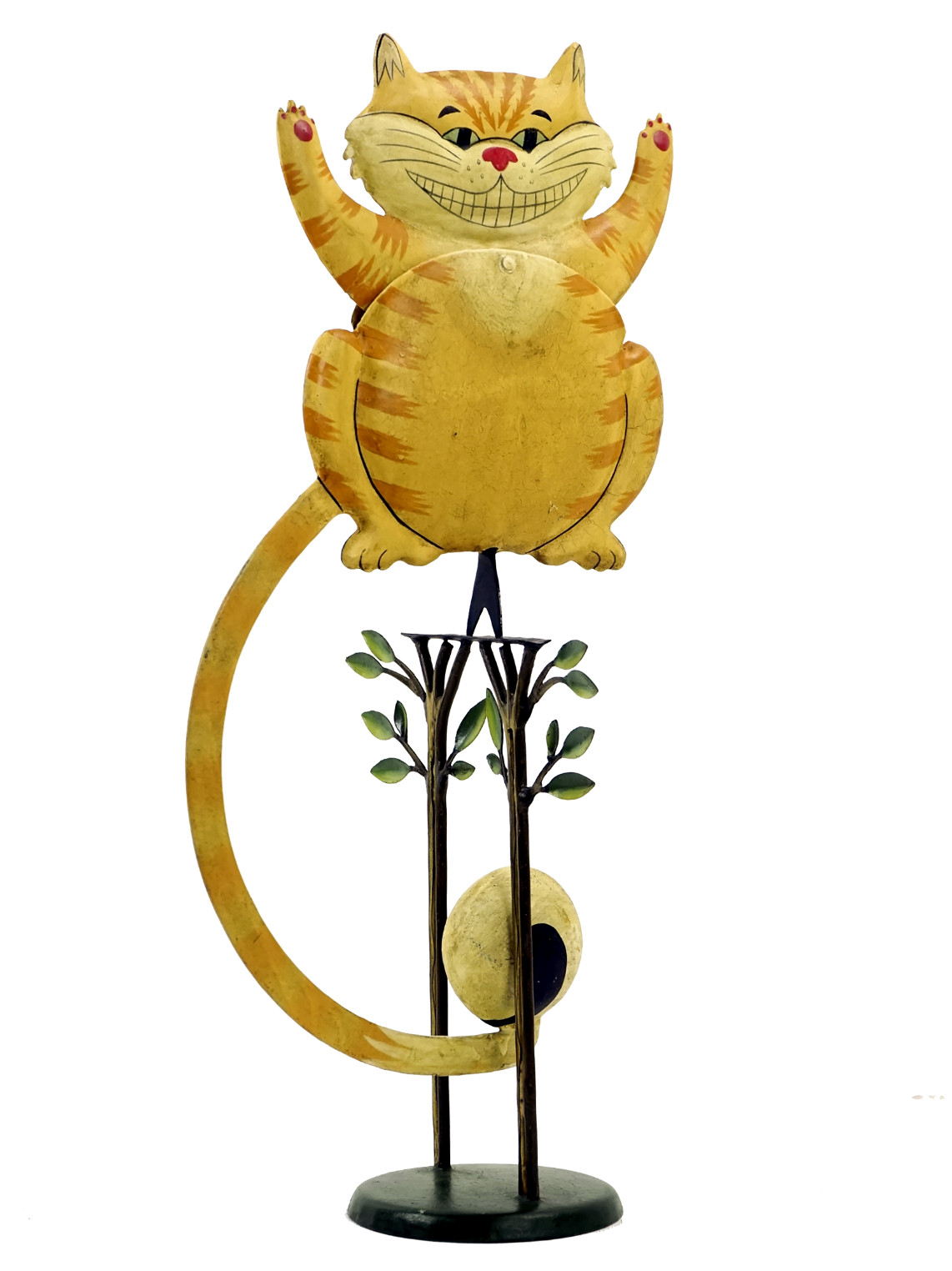 Cheshire Cat Sky Hook 19" Alice In Wonderland Teeter Totter Tin Balance Folk Toy