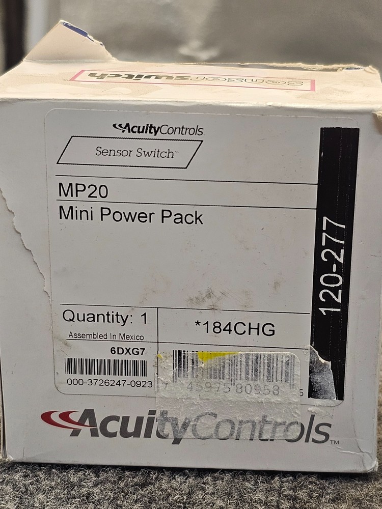Acuity Controls MP20: Sensor Switch Mini Power Pack 120/240/277