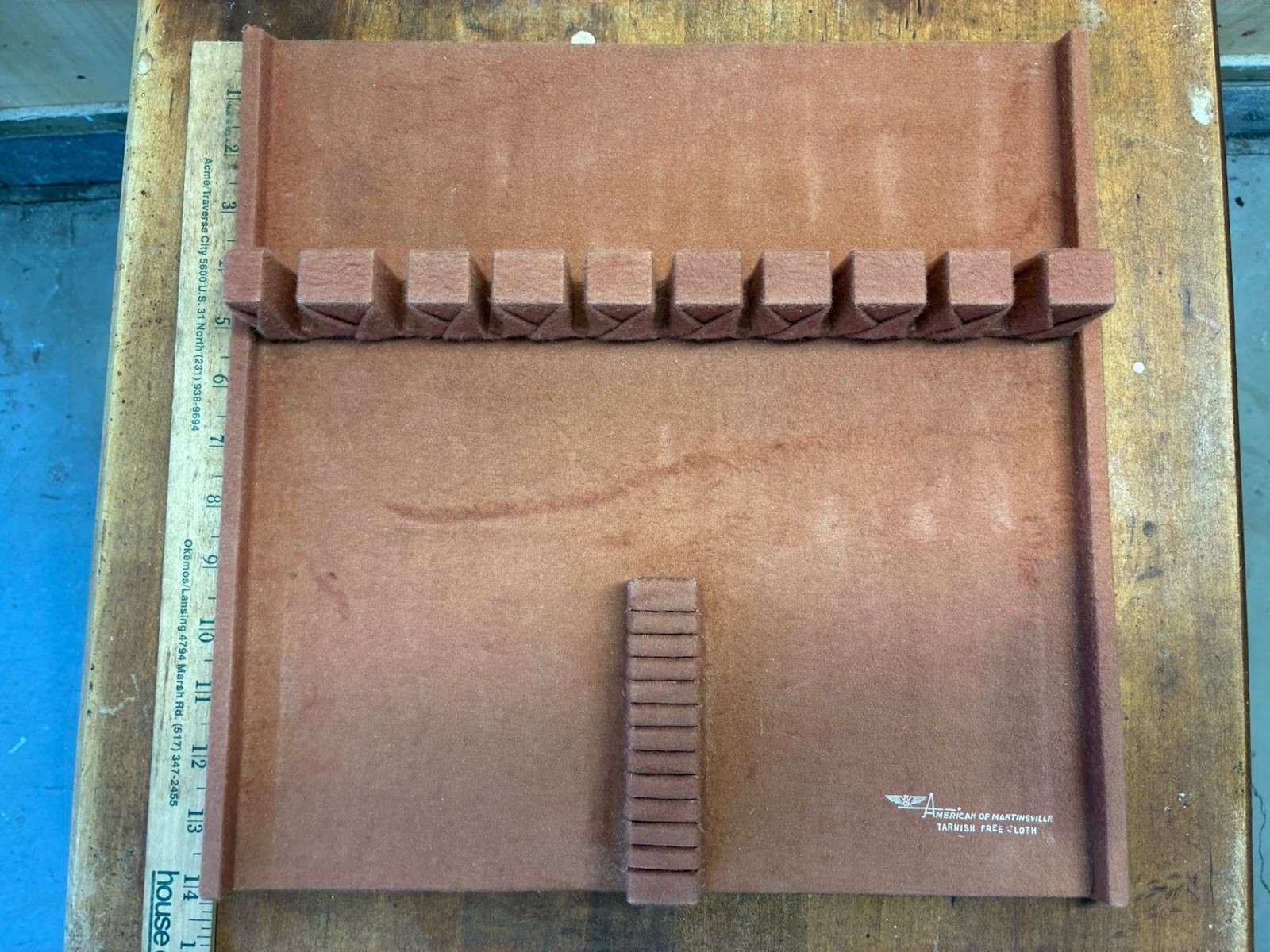 merton gershun american of martinsville Drawer Insert Tarnish Free Cloth Holder