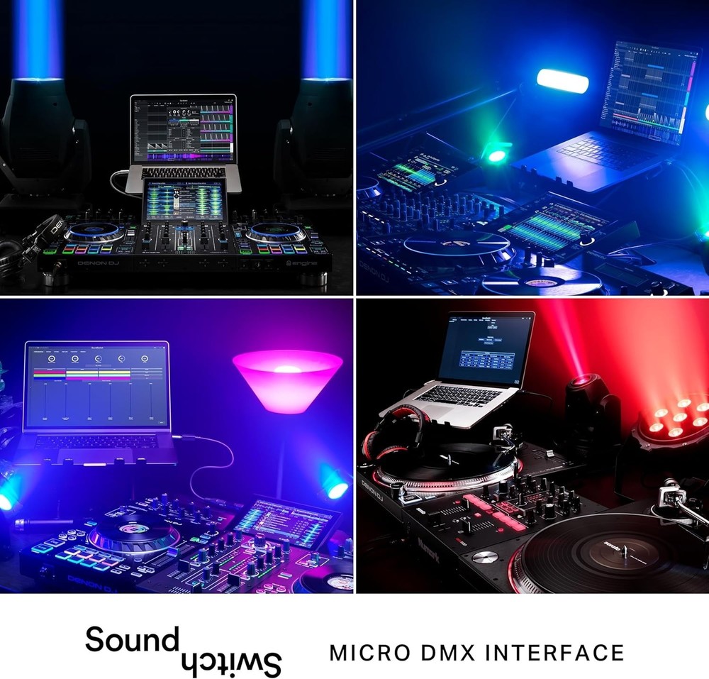 Compact DMX Interface for Lighting Software with Free Access