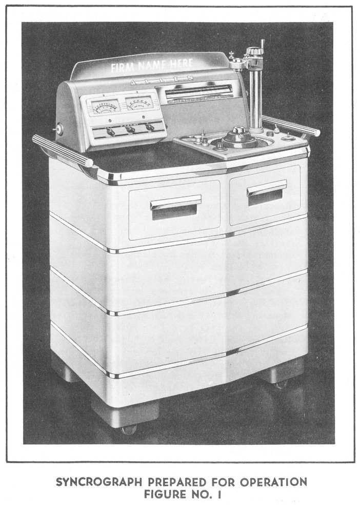 Allen Electric Co. Distributor Tester Model E-316-HD Syncrograph Owner's Manual