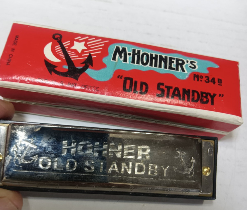 M Hohner's harmonica Old Standard with box #34B