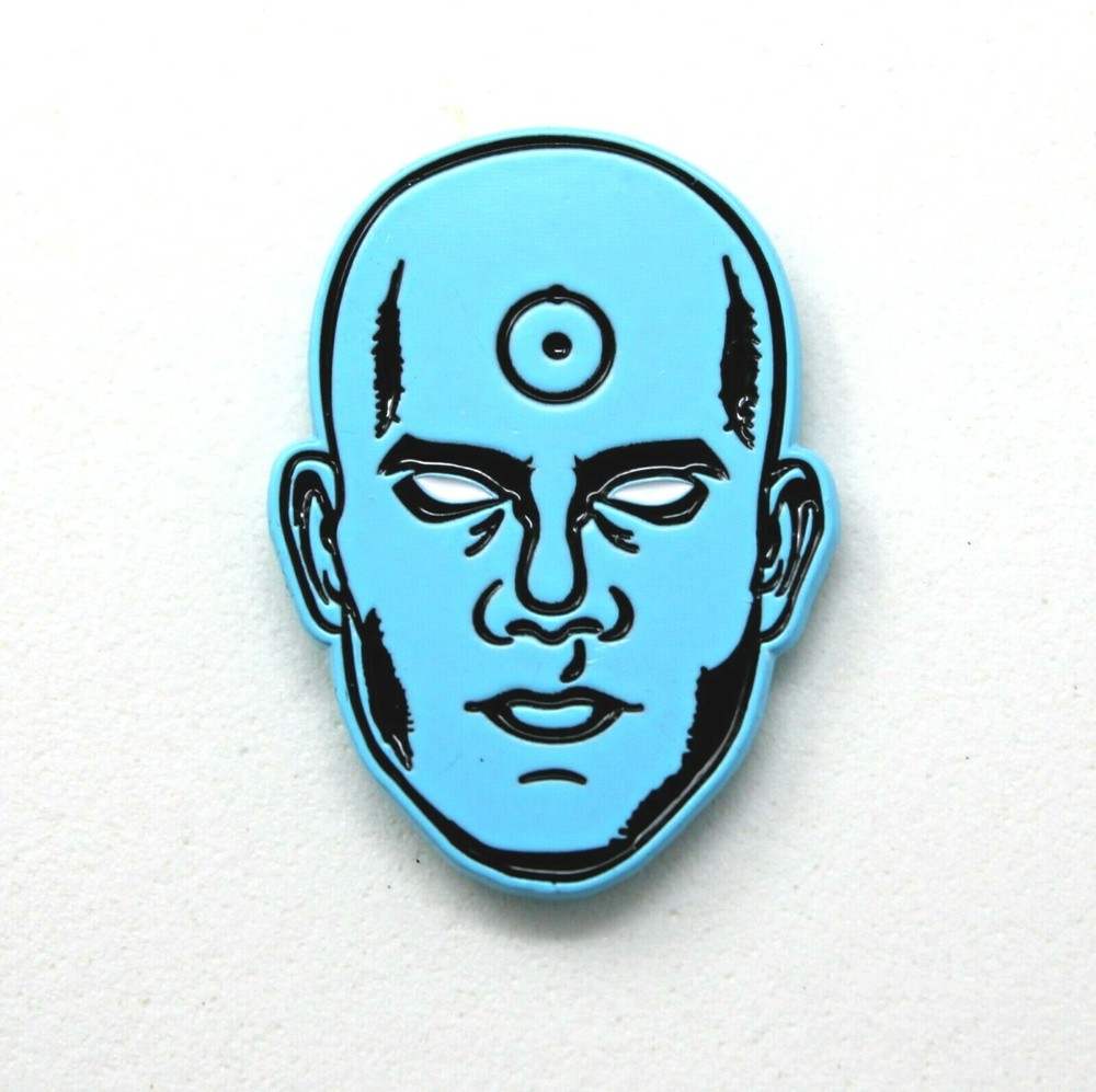 Doctor Dr Manhattan Watchman pin comic solid brass lapel hat