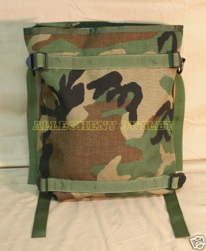 Molle RADIO POUCH WOODLAND Camo UTILITY Tote Pack US Army Military USGI VGC