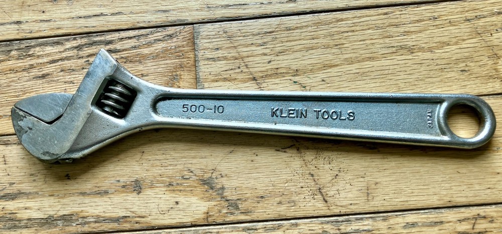 Klein Tools 500-10 10" Inch Adjustable Wrench