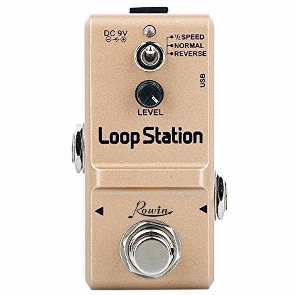 Rowin LN-332S Nano Loop Station Effect Pedal with Reverse and 1/2 Speed Function