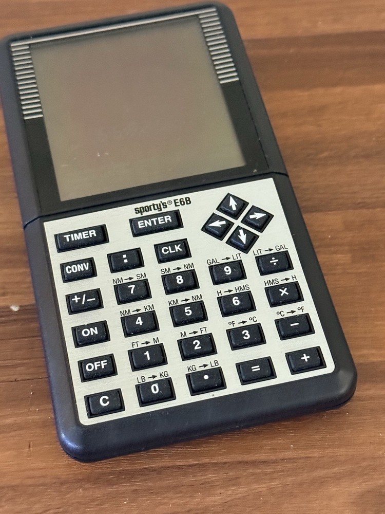 Sporty's E6B Electronic Flight Computer Works But Can’t See Screen