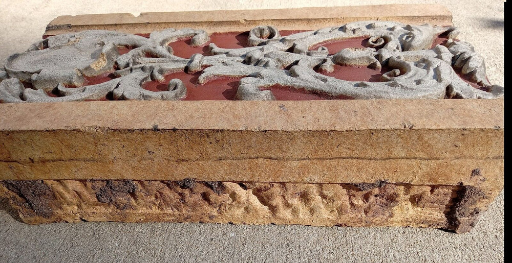 Architectural Terra Cotta Panel with Dolphins