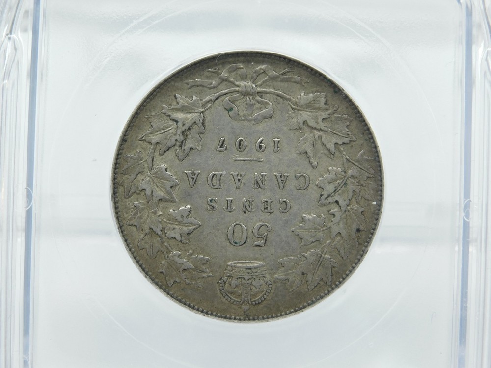 1907 GRADED CANADA 50 CENT ~ ICG EF40 (BT1127)