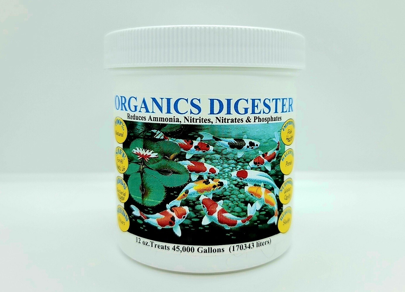 Organics Digester Bacteria Reduce Sludge Ammonia Nitrite Pond treats 55,000 gal