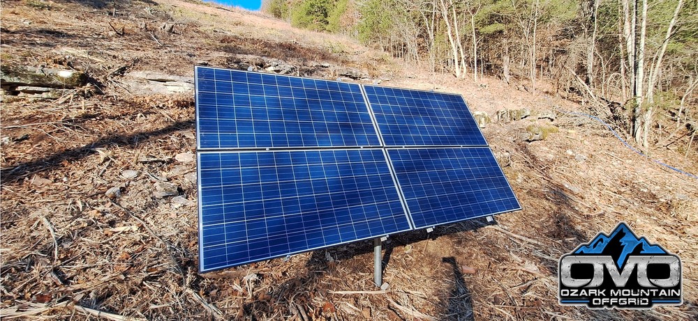 Adjustable Solar Panel 3" Pole Mount - 4x Solar Panels (Without Modules)