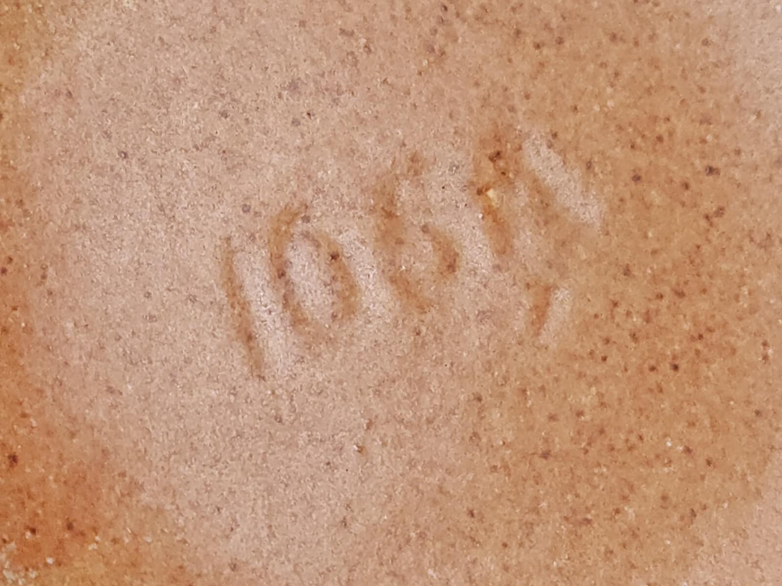 Vintage Burley Winter Art Pottery Wide Mouth Mottled Ceramic Vase 8.5" CRACKED