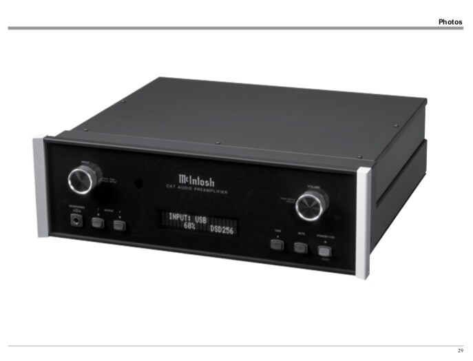McIntosh C47 C-47 Pre-amplifier OWNER'S MANUAL