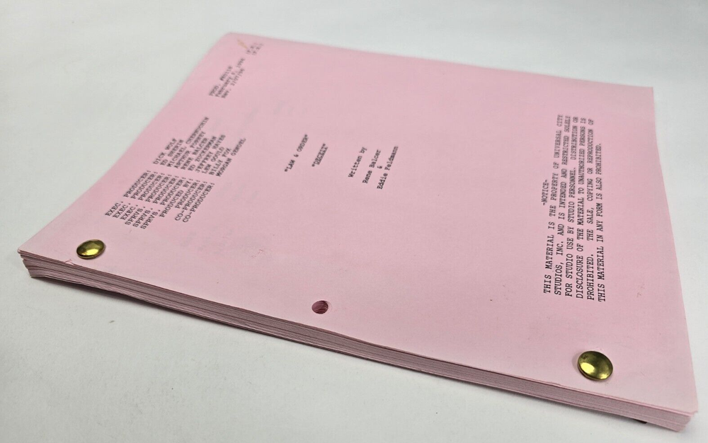 LAW & ORDER / Rene Balcer 1996 TV Script, Peter Riegert & Tom O'Rourke "Deceit"