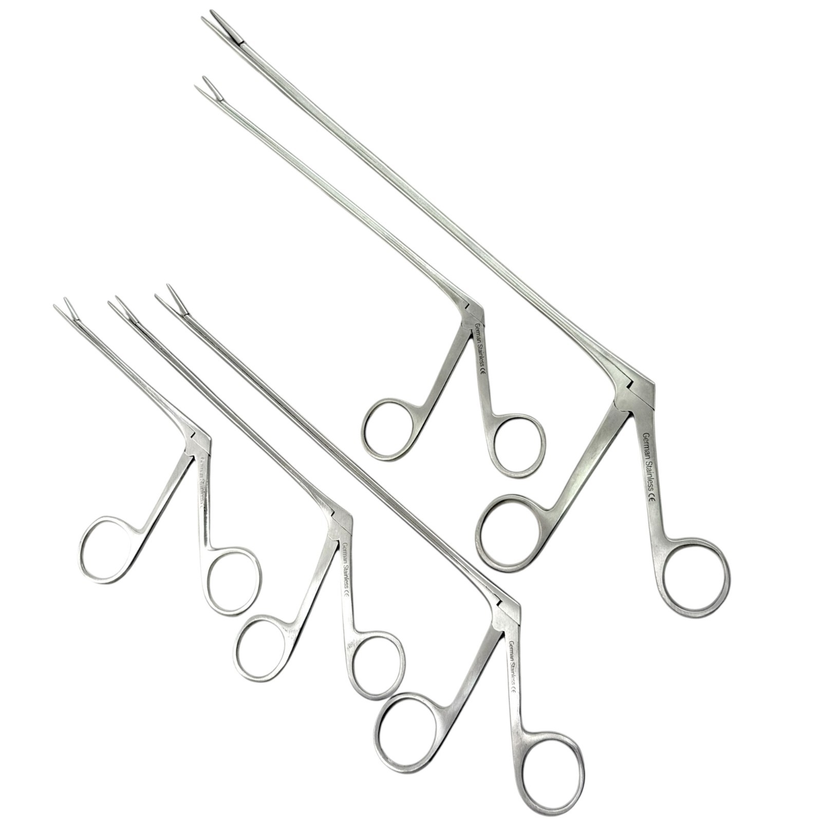 New  Alligator Forceps Micro Serrated Tips 3.5" to 10" Stainless ENT Forceps