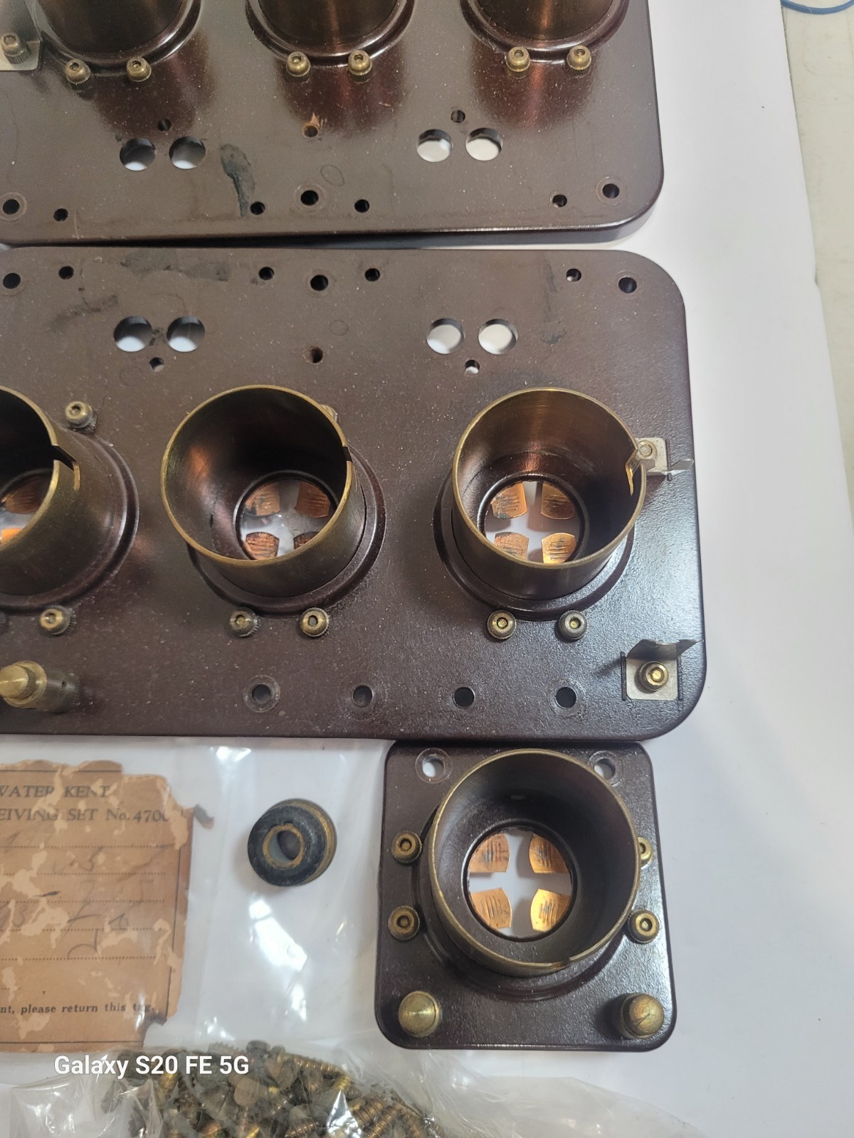 Atwater Kent Radio Parts Dial Breadboard Screws & tag Lot Antique 1920s