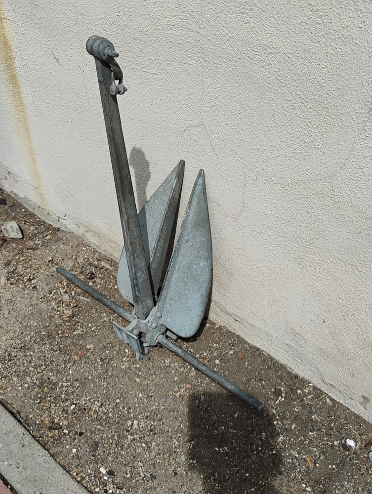 1944 WWII US Navy 30lb anchor - antique- good condition- functional