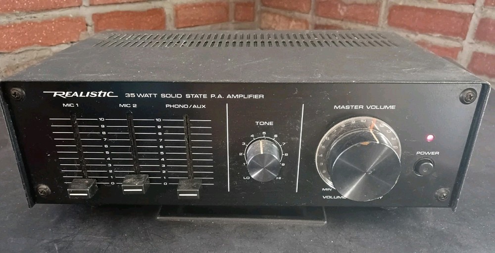 Realistic MPA-90 PA Amplifier Good Condition Working #1
