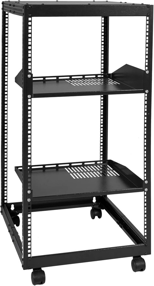 20U Adjustable Depth Server Rack, 23''-40'' - Wall/Mount Casters & Accessories