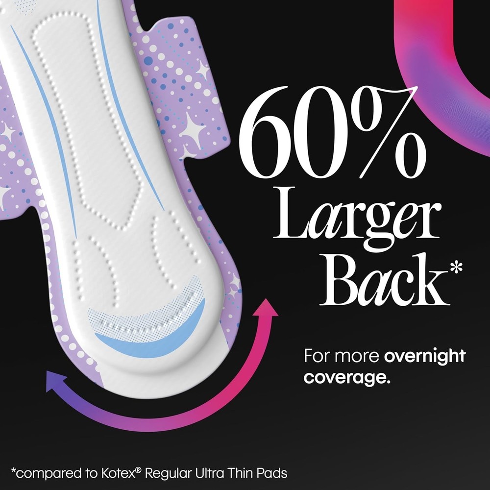 Overnight Maxi Pads, 39 Count Packaging May Vary