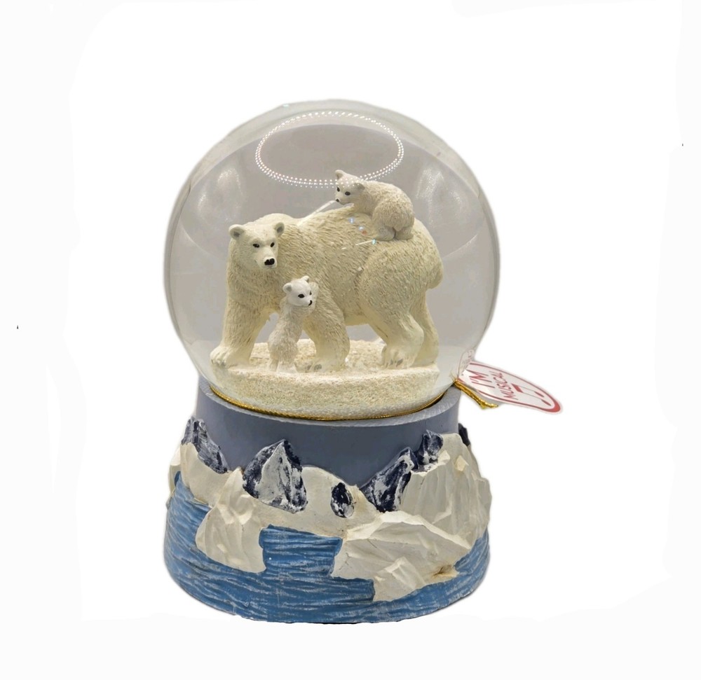 Polar Bear Holiday Snow Globe
