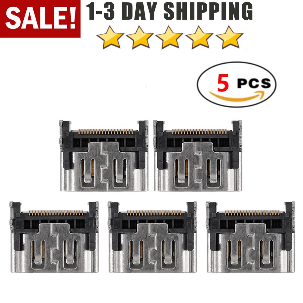 5Pcs HDMI Port Socket Connector Replacement Part For PlayStation 5 Interface