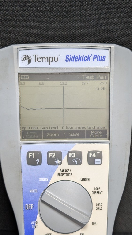 TEMPO GREENLEE SIDEKICK PLUS TWISTED PAIR CABLE MULTI TESTER see description!