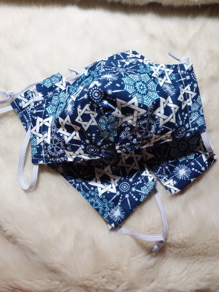 Hanukkah Cotton Face Mask Large