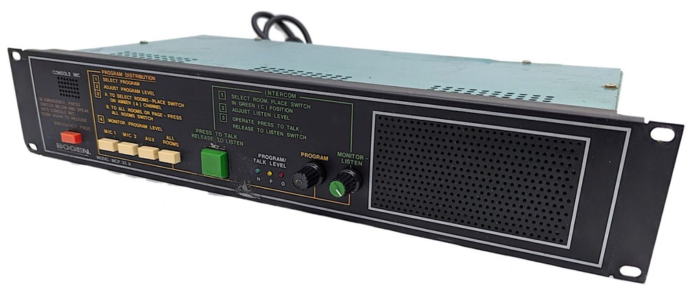Bogen MCP35A Intercom Console Master Controller / Control Panel - Working *READ*