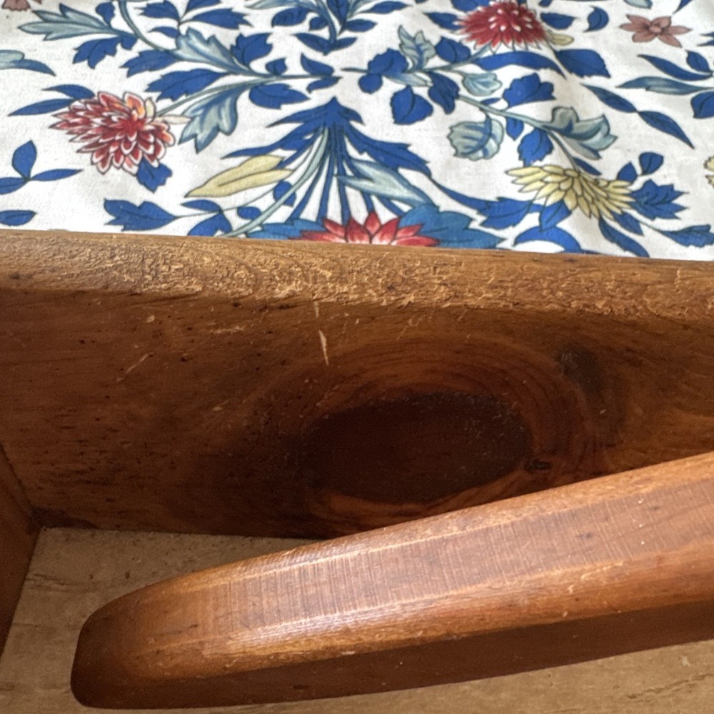 Vintage Handmade Solid Wood Nutcracker and Nut Bowl 12”
