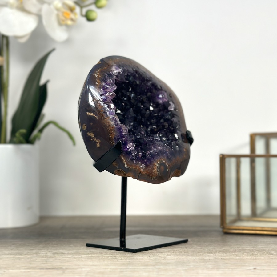 Deep Purple Amethyst Geode. MWS2199