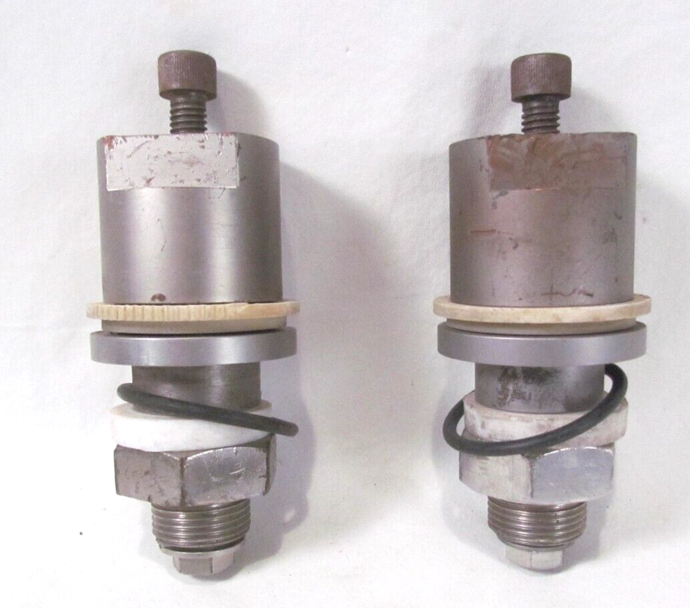 (Two) 1 Inch Base-Plate High-Current Electrical High Vacuum Feedthrough