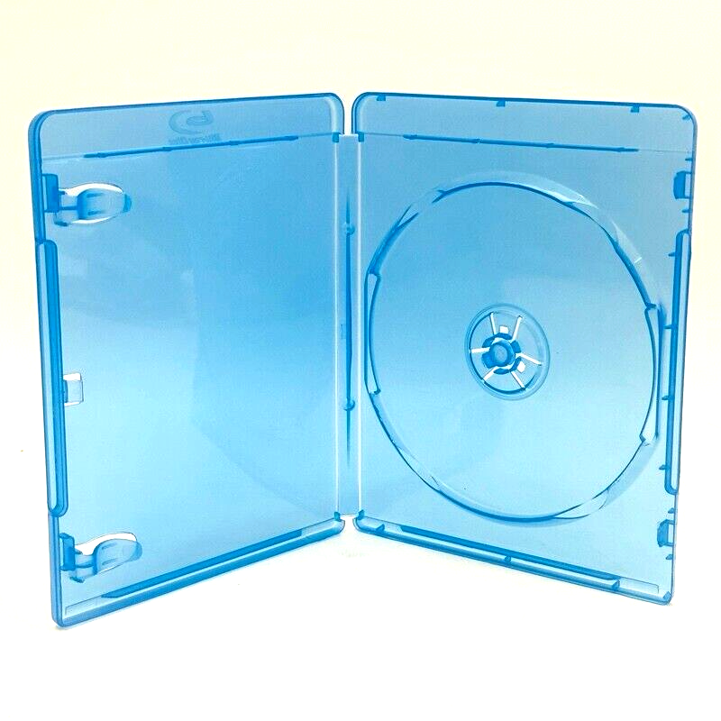 Replacement 11mm 2-Disc Blu-ray Case with Outer Sleeve Raised Licensed Logo Clip