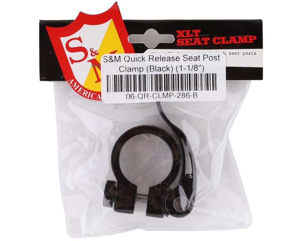 S&M Quick Release Seat Post Clamp (Black)