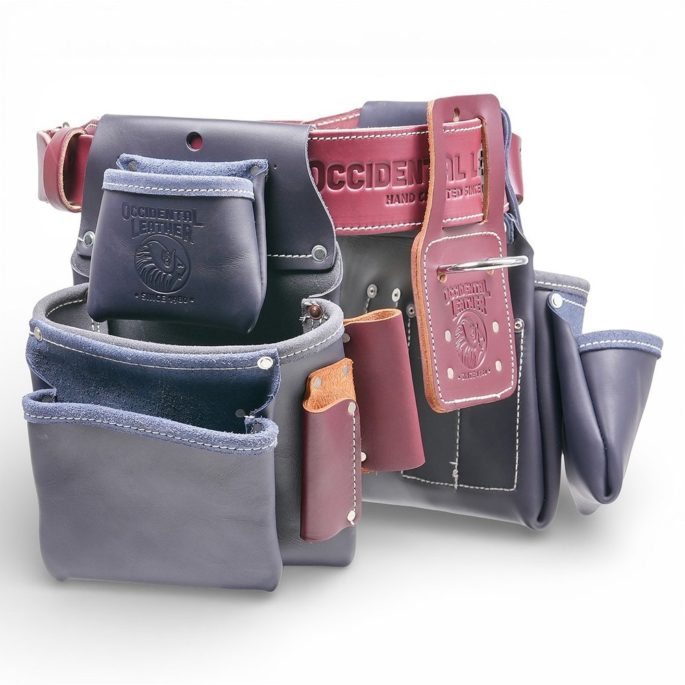 Occidental Leather NR5080DB Pro Framer™ Set with Double Outer Bag- Navy Red
