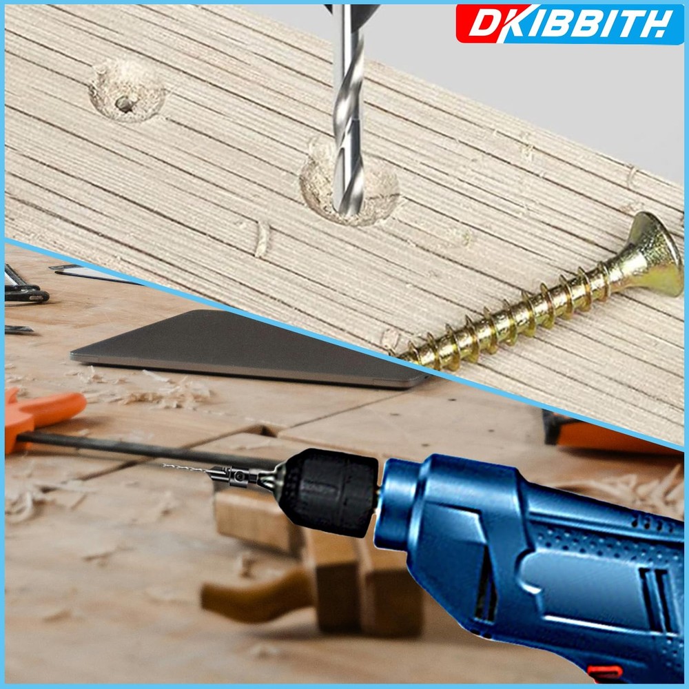 DKIBBITH 12-Piece Countersink Drill Bit Set with 12 Piece