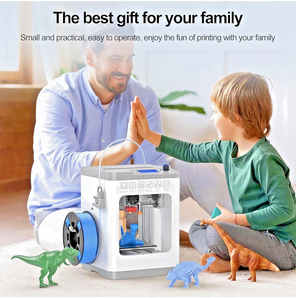 Desktop FDM 3D Printer Auto Leveling High Precision PLA ABS DIY Home Use Machine